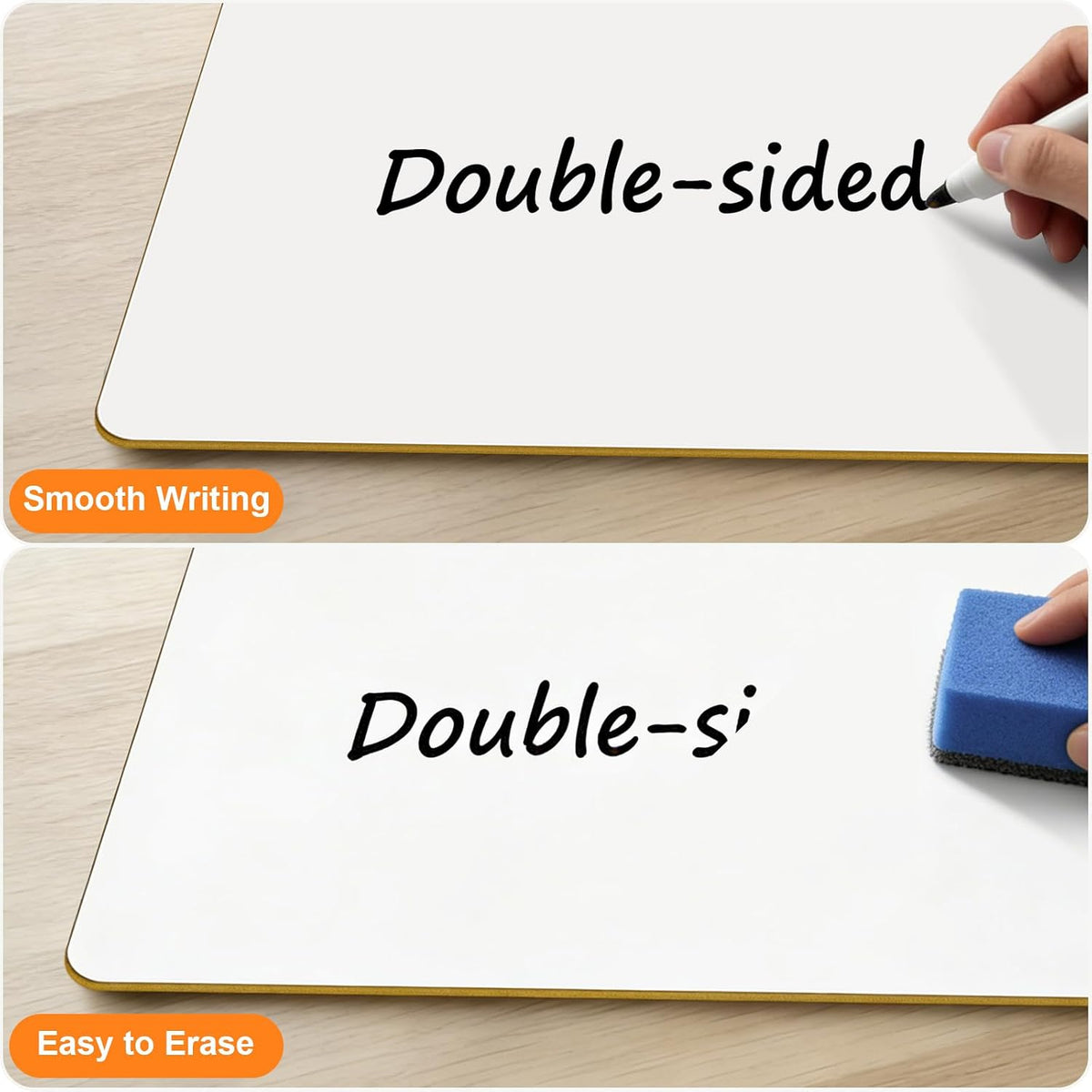 32 Pack 9"X12" Small White Boards for Students,Portable Mini Dry Erase Board,Personal Whiteboard for Classroom with Eraser,Ease to Clean Double Sided Lapboards