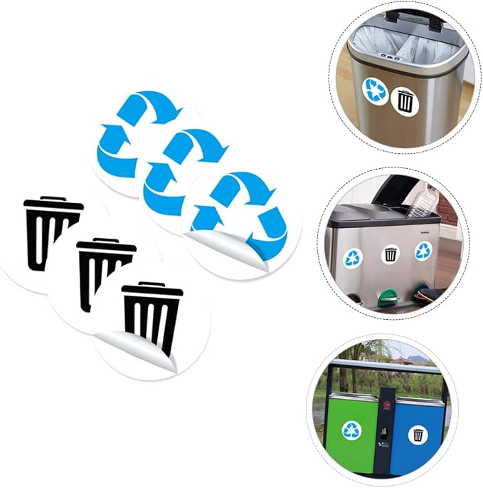 DECHOUS 1set Self-Adhesive Garbage Sorting Label Stickers of Waste Container
