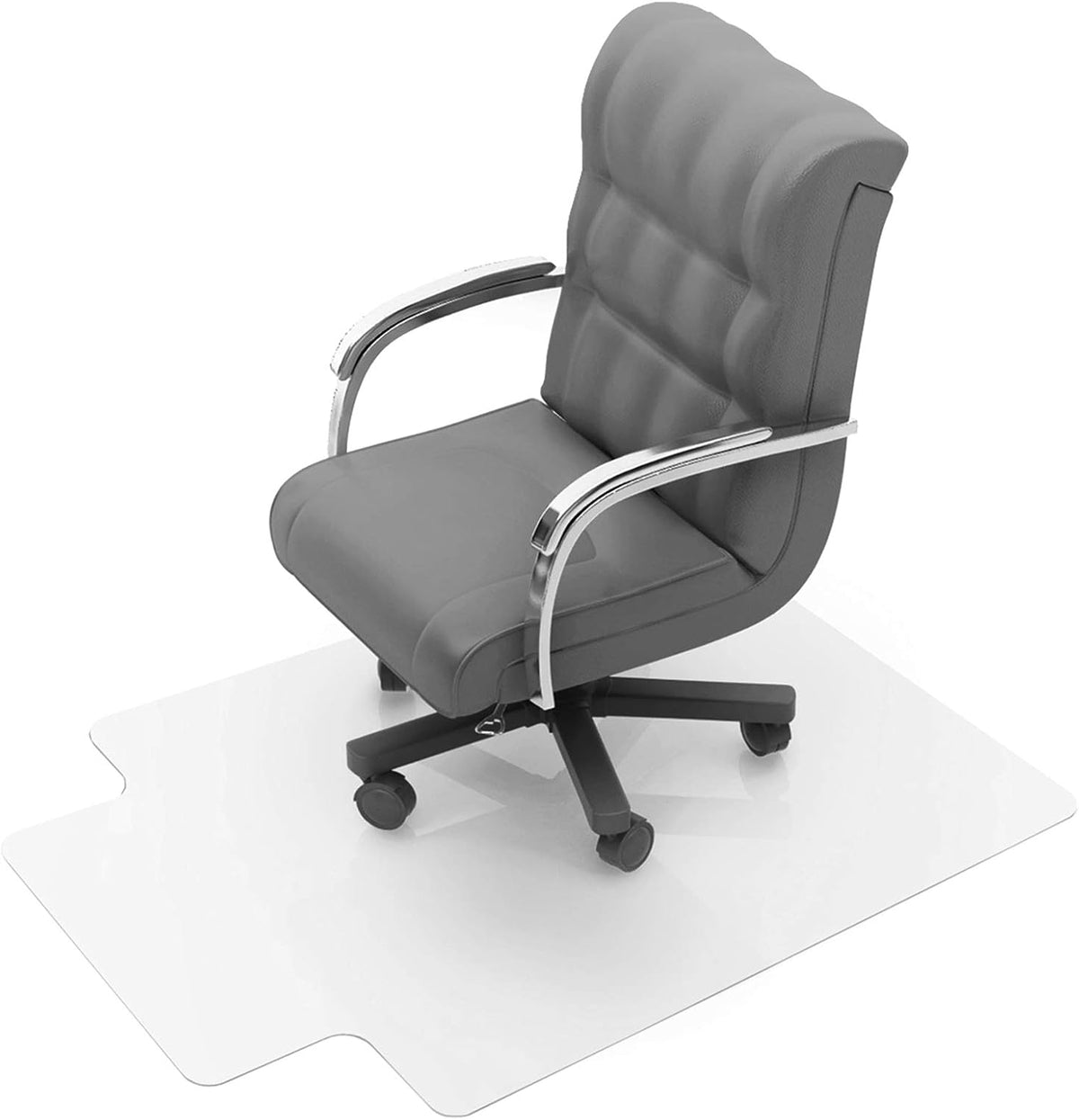 Floortex Poly Rctglr Lipped ChairMat Plush Pile Carpet47X35 (FC118927LR)