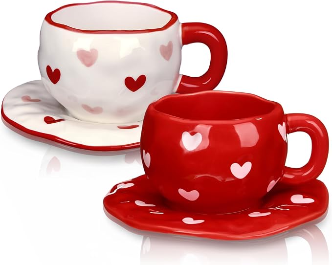 Havawish 2 Pack Valentine's Day Ceramic Coffee Mug