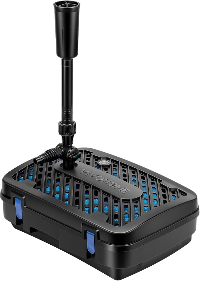 VIVOHOME All-in-One Pond Filter Fountain System Kits, 540 GPH Submersible Water