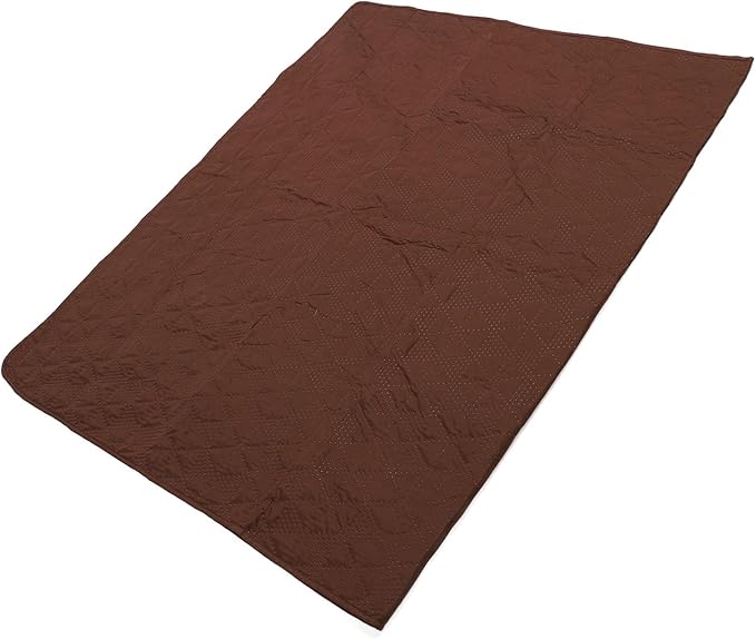 Dog Bed Cover, Slip Washable Pet Blanket, Double Sided Material with Non Slip Bottom, Sofa Couch Furniture Protector for Cat Puppy, Brown Polyester (52x82inch)