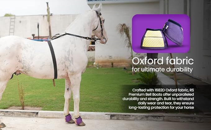 Bell Boots | Prevent Horses from Injury | Professional Bell Boots for Horses with Superb Protection, Durability, Comfort, Relaxable & Lightweight | Easily Remove mud & dust