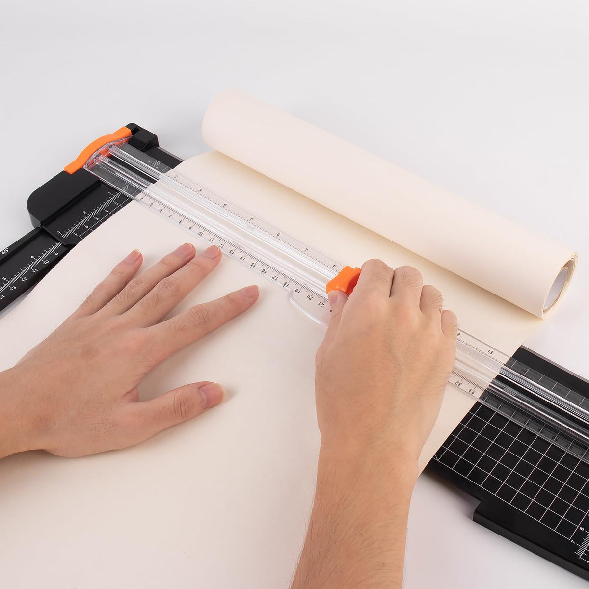 ZEQUAN 18-Inch Paper Trimmer, Slider Cutter, 1 Blade, Cardstock Crafts