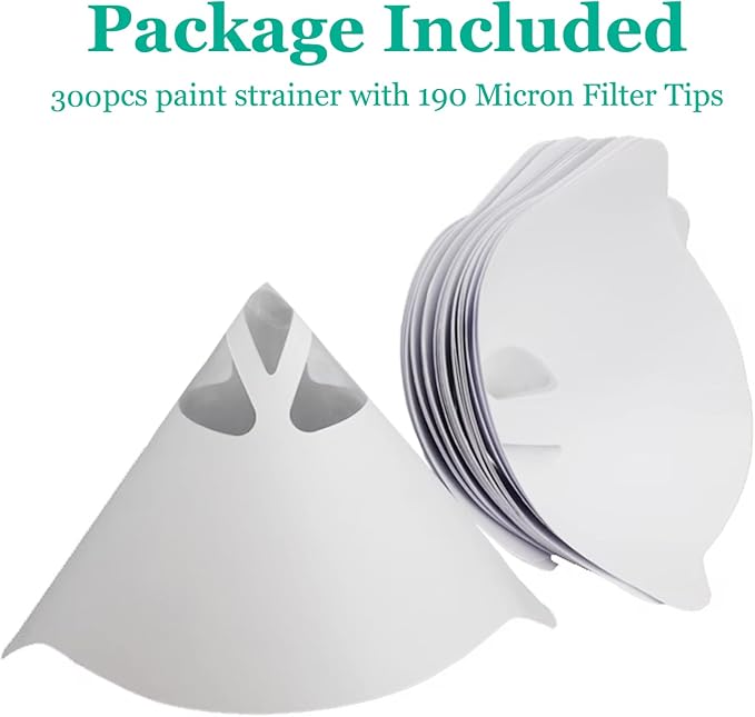 100pcs 190 Micron Paint Strainer, Paint Filter