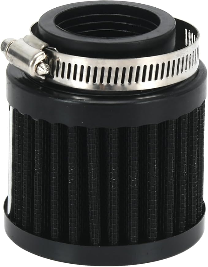 PTNHZ Universal Black Neck 1.5" 38mm Car High Flow Cold Air Intake Air Filter