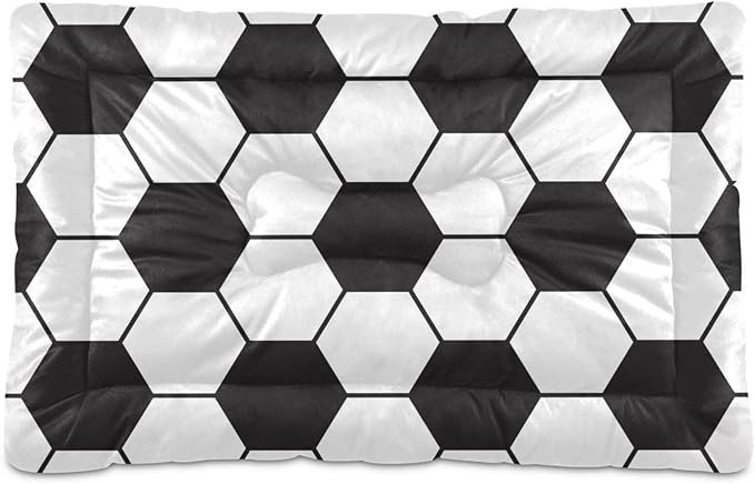 Pet Bed Soccer Football Dog Bed Mat Absorbing Non Slip Pad Pet Sleeping Mat for Small, Medium, and Large Dogs Puppy Cat 36 in x 24 in