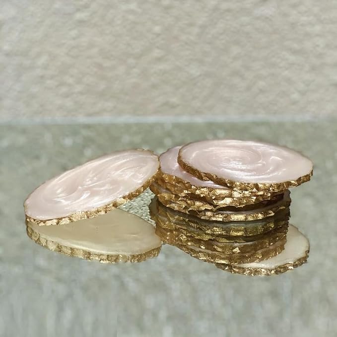 Resin Coaster for Coffee Table Decor, Morden and Stylish Drink Coaster Set for