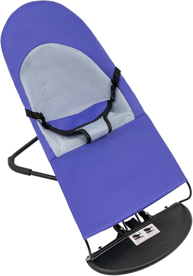 Pet Rocking Chair, 3-Level Height Adjustable Small Pet Rocker,Portable Foldable Rocker Bed for Small Dogs and Cats with Washable Cover, 33Lbs Weight Capacity, No Assembly Required (Purple)