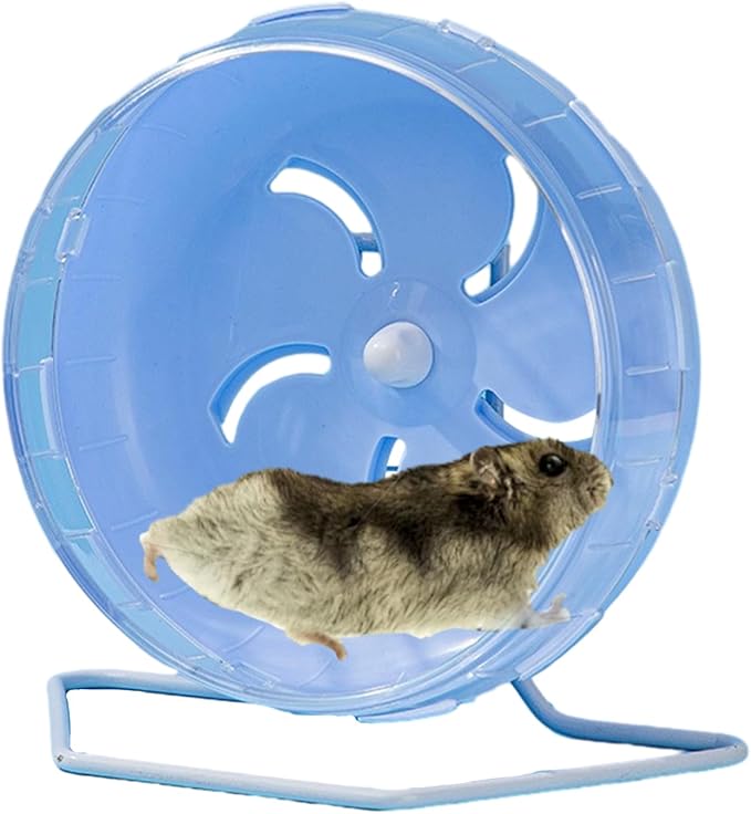 Doefo Silent Hamster Wheel, 6 Inch - Quiet Dwarf Hamster Toy, Exercise Wheel for Hamsters, Gerbils, Mice, Hedgehog | Wear Resistant, Durable Hamster Wheel