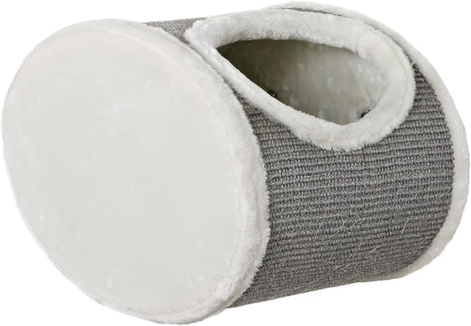 Trixie Wall Mounted Cat Lounge Set with Hammock & Condo – Climbing Shelves with Plush Condos & Sisal Steps – Wall-Mounted Cat Furniture for Scratching & Lounging – Gray, 18.75 x 11 x 11.25 in