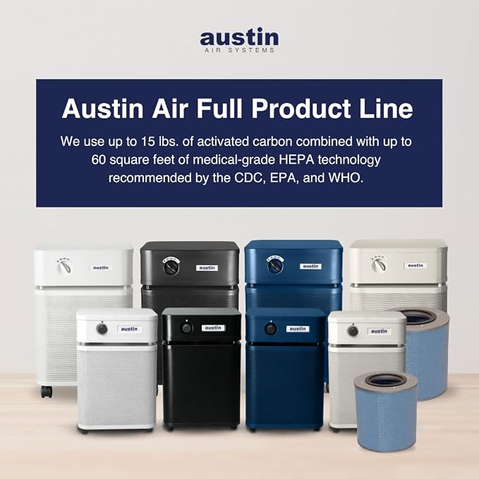 Austin Air HealthMate Plus Standard Air Purifier Midnight Blue