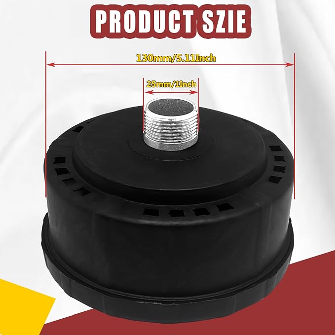 generic 1pcs 25mm/1Inch Air Compressor Noise Reducer Silencer Filter, Plastic