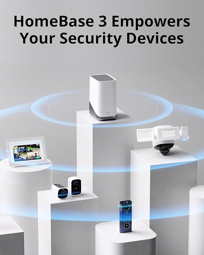 eufy Security Indoor Cam E30 3 Cam-Kit & HomeBase S380 (Bundle)