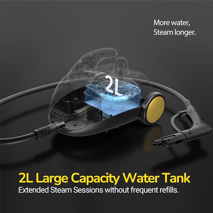 Steam Cleaner with 28-in-1 powerful, deep cleaning for home, floor, car, tiles, grout, oven,grove,range, wall and window in kitchen, living room,bathroom, high temperature steam cleaning