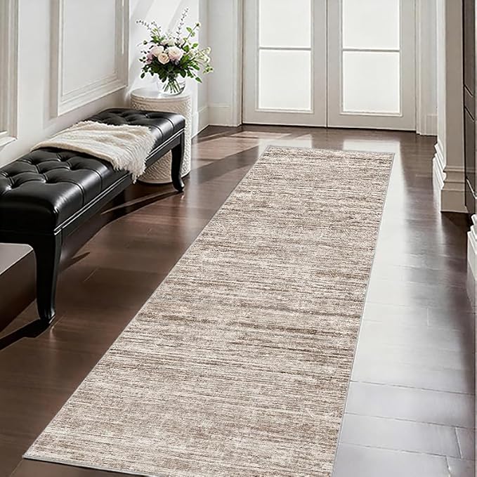 2x5 Washable Runner Rugs，Modern Abstract Rug Runner, Ultra-Thin Kitchen Runner