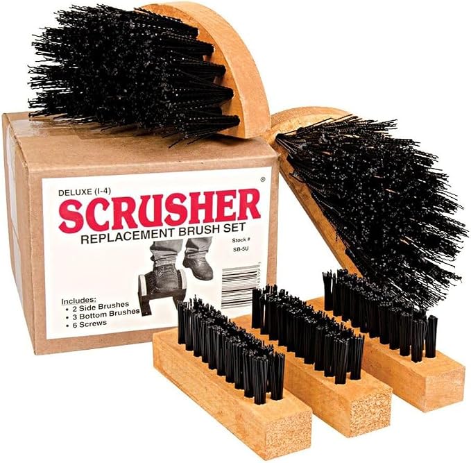 Scrusher Deluxe Boot Cleaner Replacement Brush Set