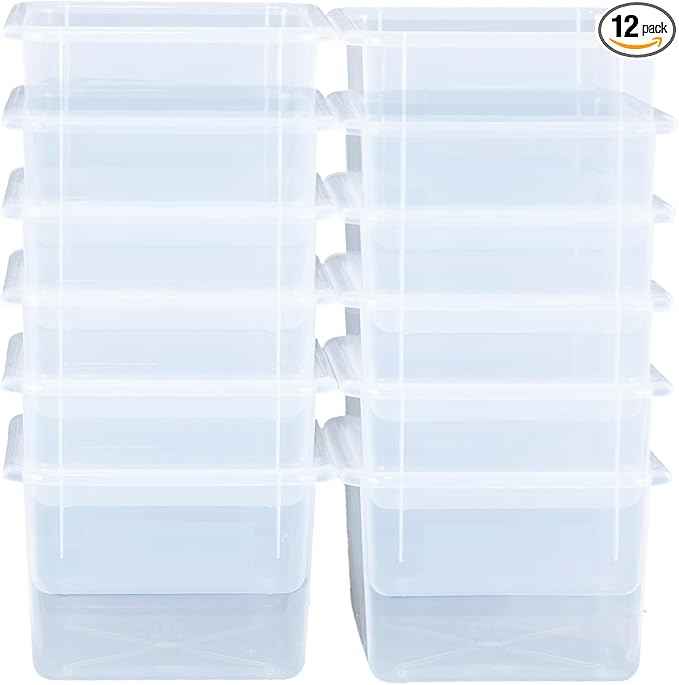 Wood Designs Cubby Storage Bin, Heavy Duty Plastic Containers