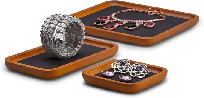 Solid Wood Jewelry Display Flat Tray