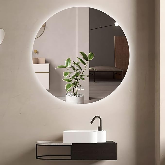 Led Mirror for Bathroom, Bathroom Mirrors for Vanity, Shatter-Proof,