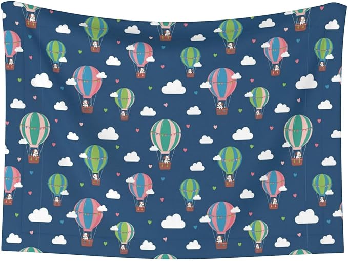 Reversible Plush Dot Pet Blanket for Dogs and Cats, Dachshund Hot Air Balloon Dogs, Ultra Soft Two Sided Design with Warm Fuzzy Side and Smooth Side for Comfort