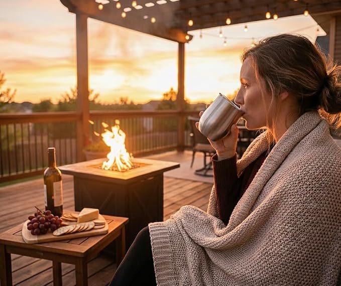CHILLOUT LIFE 12 oz Stainless Steel Wine Tumblers 2 Pack