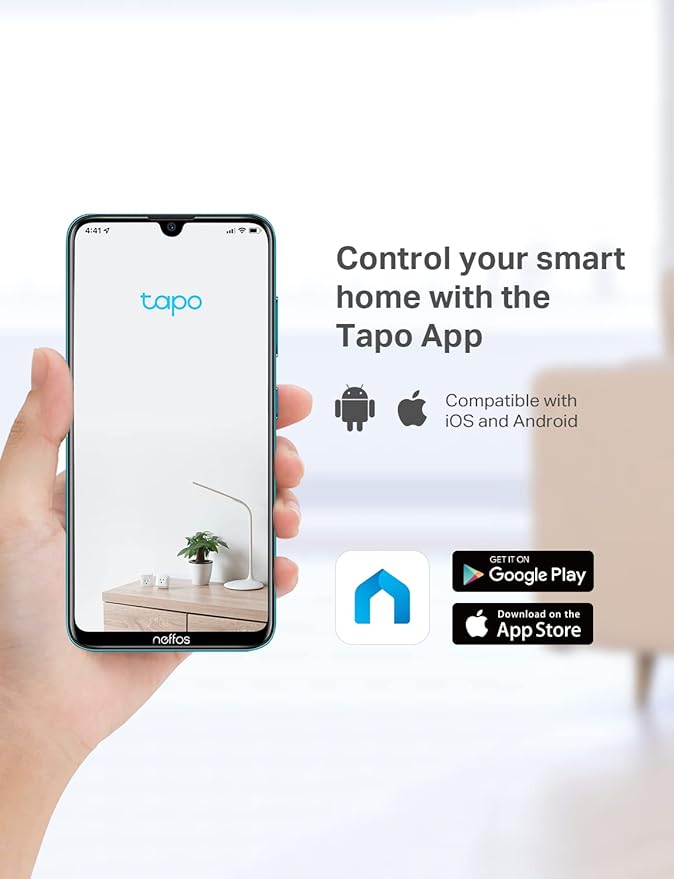 TP-Link Tapo 1080P Indoor Security Camera for Baby Monitor, Dog Camera w/Motion Detection, 2-Way Audio Siren, Night Vision, Cloud & SD Card Storage, Works w/Alexa & Google Home (Tapo C100)