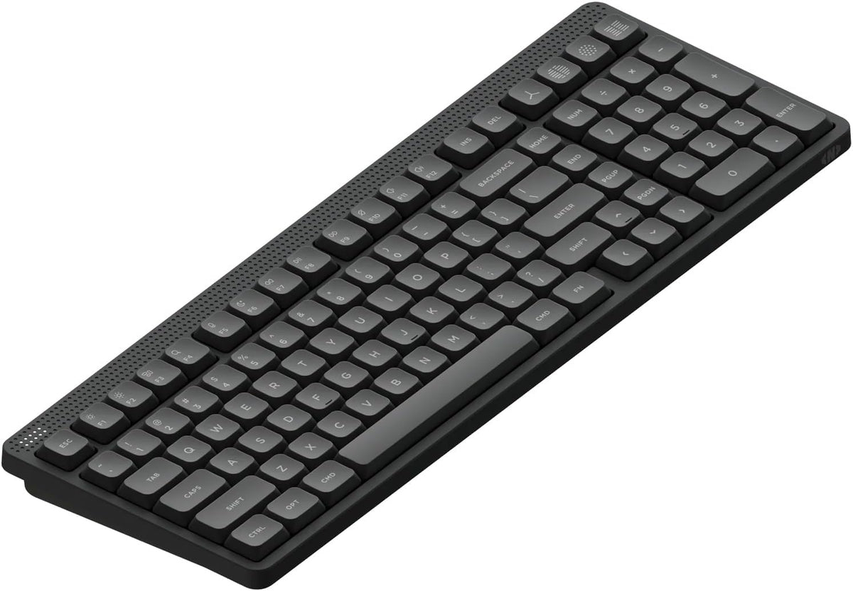 nuphy Node100 Wireless Mechanical Keyboard, Hot Swappable Custom Low Profile Keyboard, 103 Keys Computer Gaming Keyboards, Supports Touch Gestures, PBT Keycaps, RGB Backlit, Bluetooth/2.4GHz/USB-C