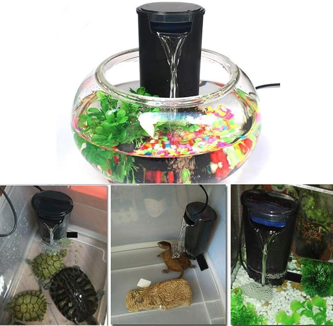 Aquarium Internal Filter for 3 to 20 Gallons Small Fish Tank Turtle Tank