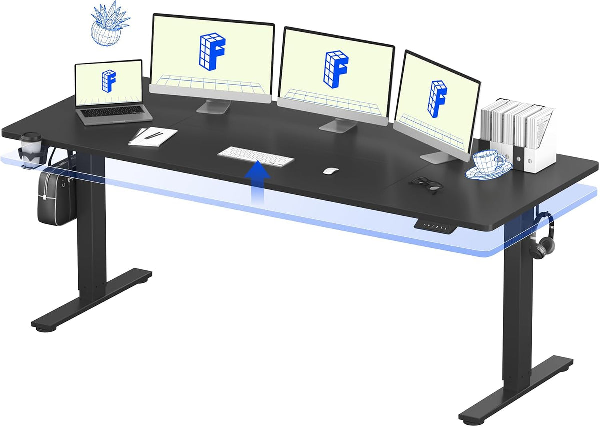 FLEXISPOT 79"x32" Height Adjustable Commercial Office Standing Desk