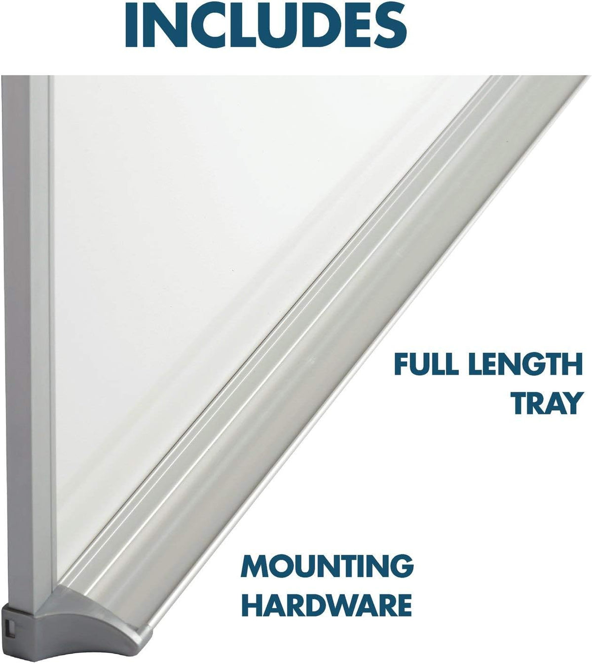 Quartet Magnetic Dry Erase White Board, 120"W x 48"H Whiteboard, Porcelain Surface Will Not Stain or Ghost, Silver Aluminum Frame (PPA410)