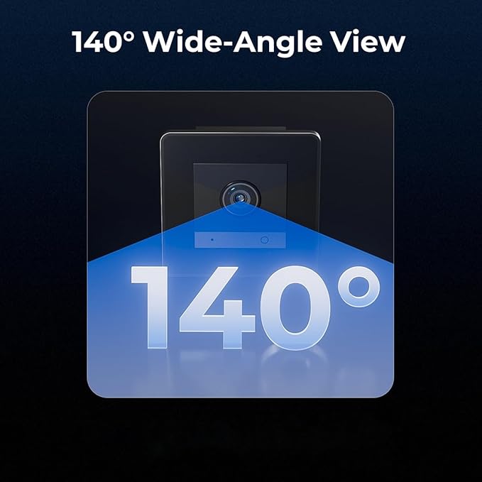 2K HD Reptile Tank WiFi Camera, 140° Wide-Angle Night Vision for Bearded Dragon, Gecko, Chameleon & Exotic Lizards, Anti-Glare Glass Mount, Two-Way Audio, AI Motion Alerts, 24/7 Recording