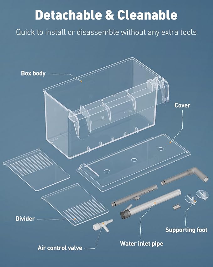Pawfly Aquarium Breeding Box Fish Tank Hatchery Incubator Acrylic Breeder Box for Aggressive Fish Guppy