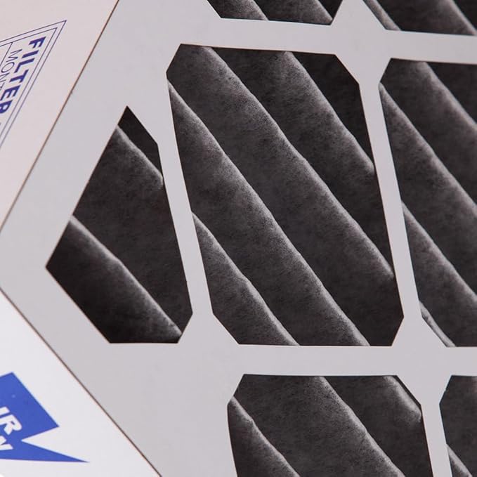 Nordic Pure 20x20x4 Pleated Plus Carbon Air Filters MERV 8 2 Pack