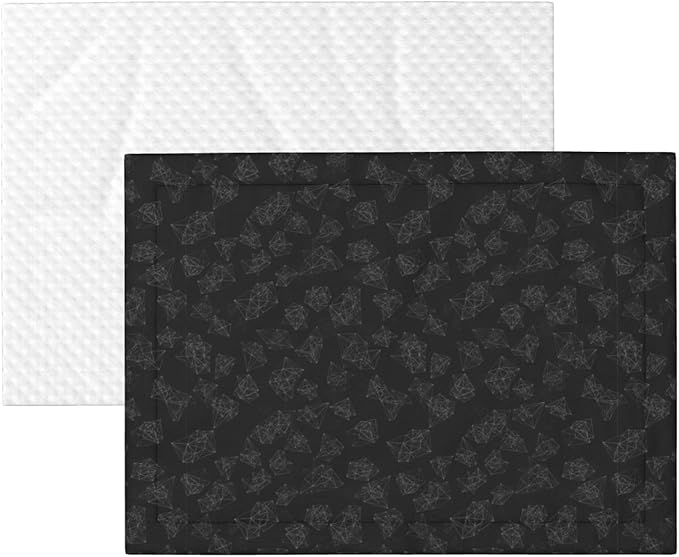 Pet Blanket for Indoor Outdoor Use, Black Marble Style, Two Sided Reversible Plush Mat with Bumpy Dot Texture for Patios Crates Portable Bed Companion