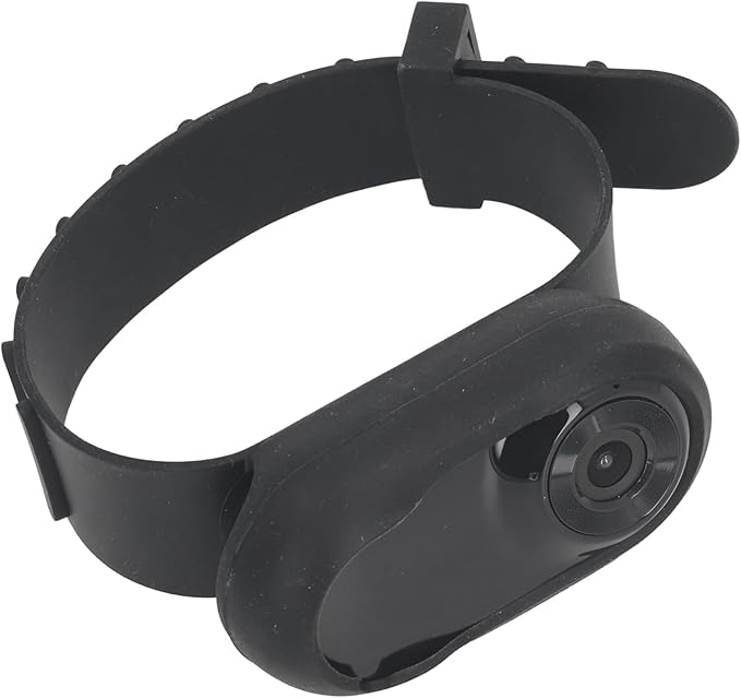 1080P Dog Collar Camera, Lightweight Pet Collar Cam with 0.96 inch LCD Display, 90° Wide Angle, Mini Pet Camera Cats (Black)