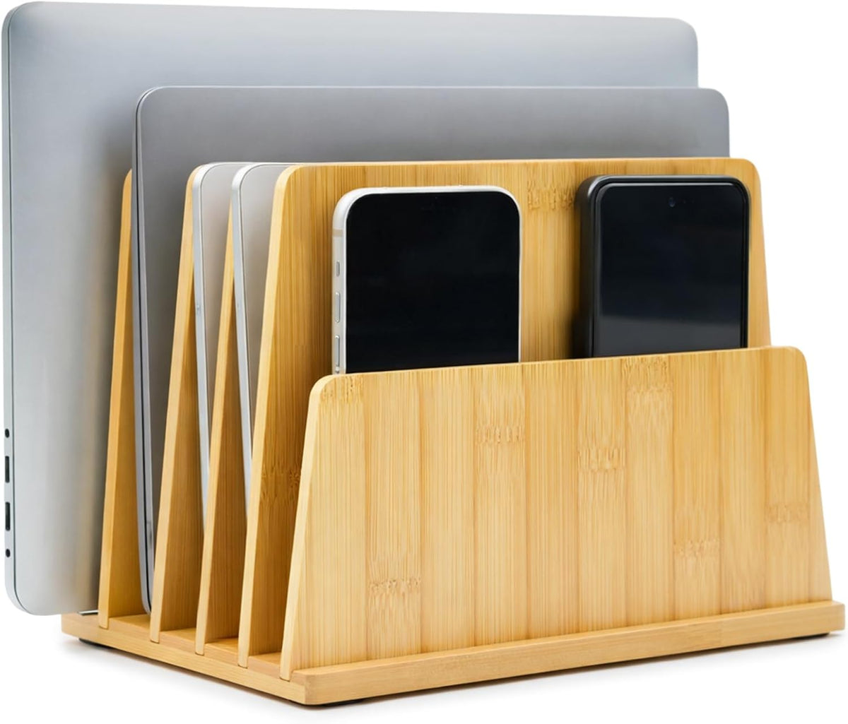 Unittype Bamboo Multi Device Organizer, 5 Slots