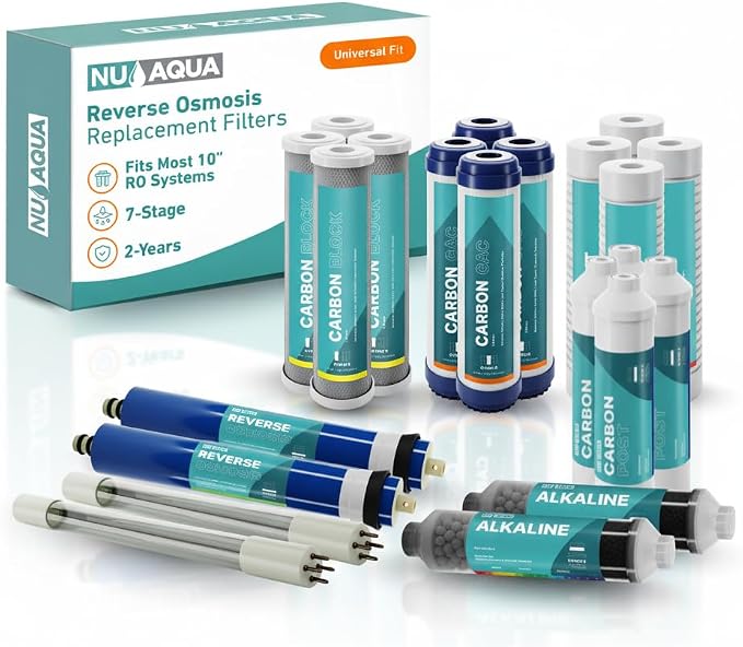 NU Aqua Reverse Osmosis Water Filter System Replacement Set