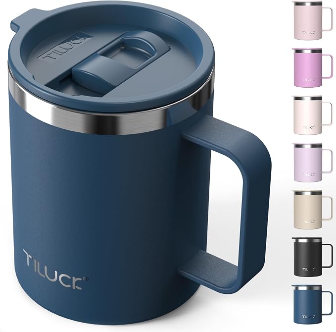TILUCK 12 oz Insulated Coffee Mug