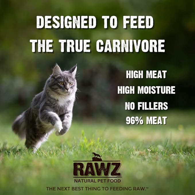 Rawz Natural Premium Pate Canned Cat Wet Food - Made with Real Meat Ingredients No BPA or Gums - 5.5oz Cans 24 Count (Rabbit)