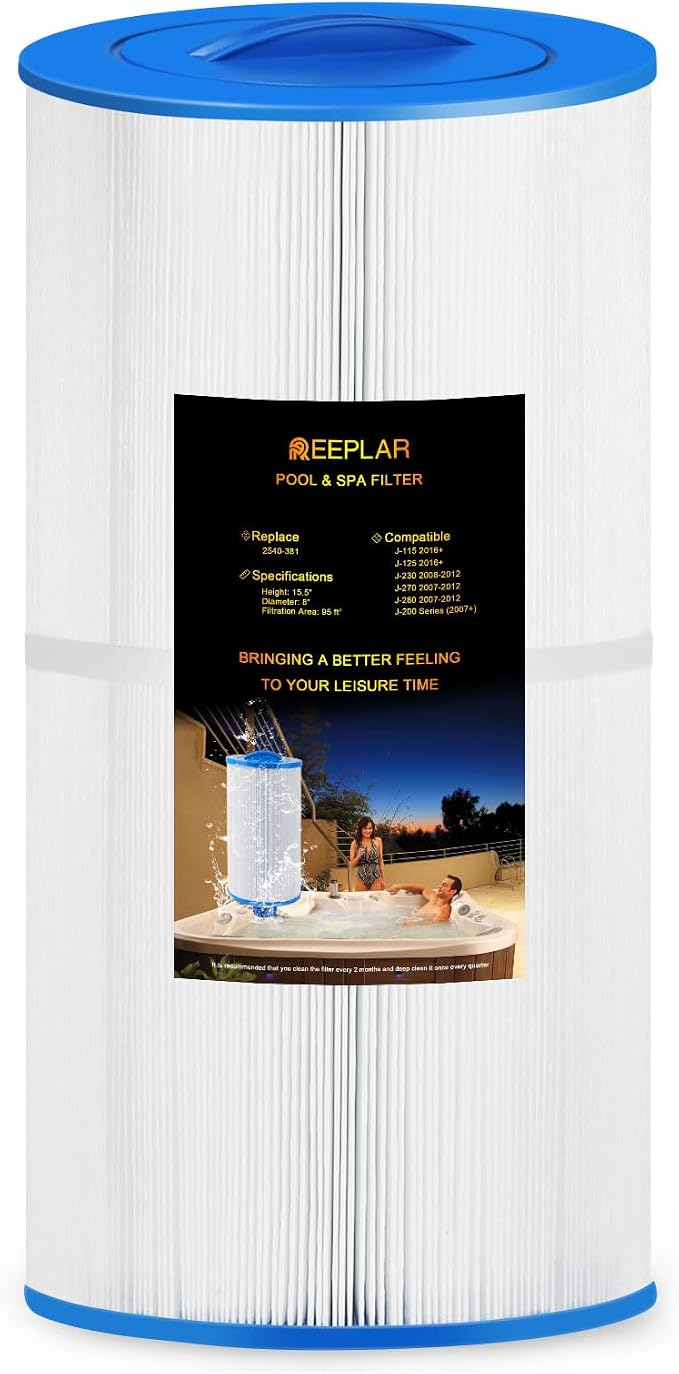 REEPLAR RPF2540 Hot Tub Filter Replace Jacuzzi 2540-381 Compatible
