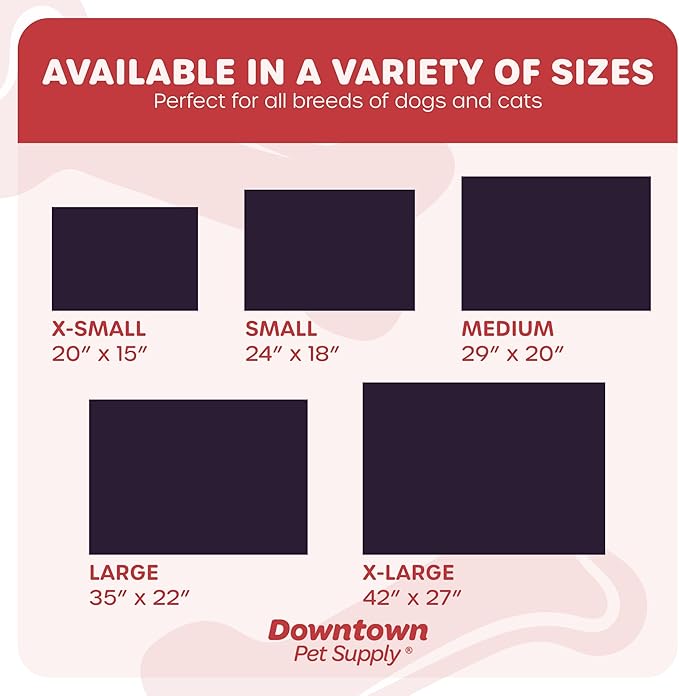 Downtown Pet Supply Dog Crate Pad, 35" x 22" - Waterproof, Ripstop Nylon Dog Crate Mat Chew Proof and Machine Washable - Kalahari - L