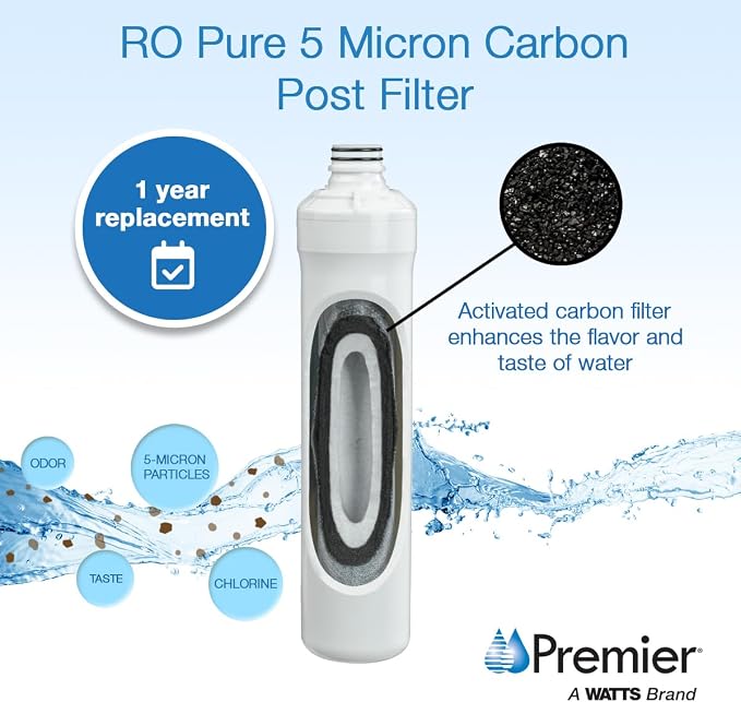 Watts Premier 1R-1Y-1B-1G RO-Pure Push Button Replacement Filter Kit