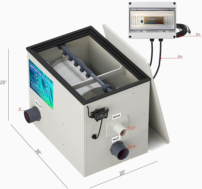 Rotary Drum Filter, Canister Filter, RDF Fully Automatic Water Self-Cleaning