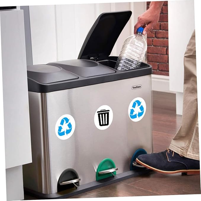 DECHOUS 1set Self-Adhesive Garbage Sorting Label Stickers of Waste Container