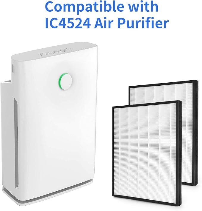 2 Packs H13 True HEPA Replacement Filter Compatible