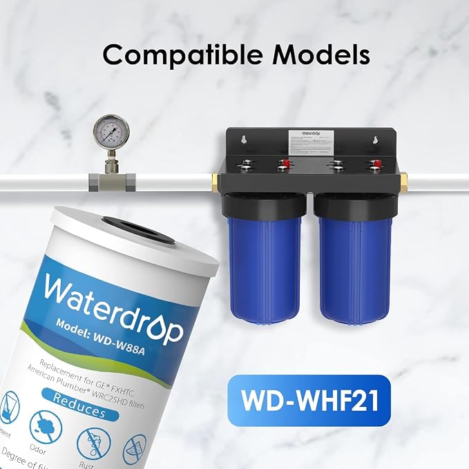 Waterdrop FXHTC Whole House Carbon Water Filter, Replacement