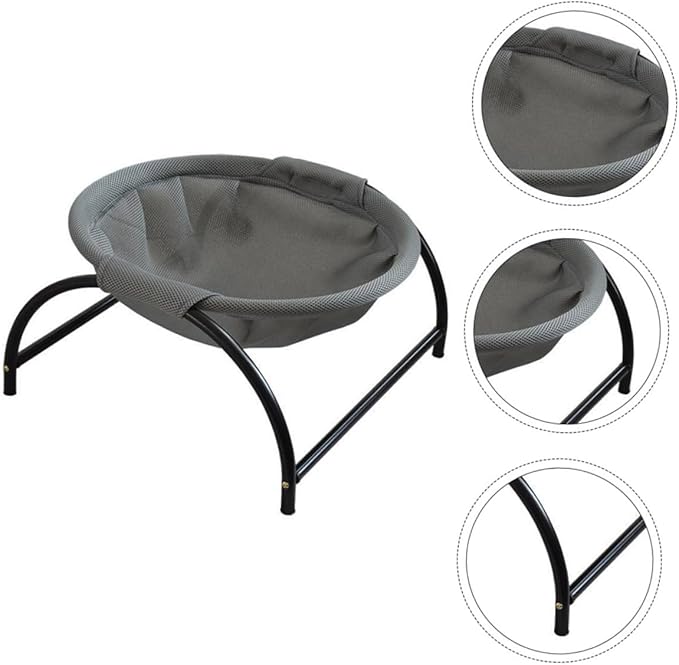 Milisten Elevated Cat Hammock Bed for Dogs and Cats Breathable and Comfortable Design for Indoor Use Easy to Install Stylish Frame Pet Furniture