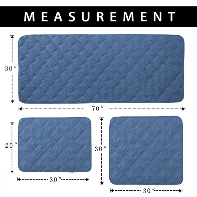 SUNNYTEX Waterproof Dog Bed Cover Dog Mat Pet Pad Pet Blanket for Couch Sofa Bed Mat Anti-Slip Furniture Protrctor