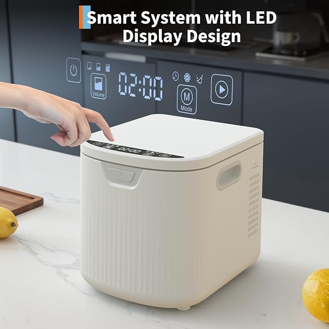 2.5L Electric Composter Countertop, 3 Modes Kitchen Smart Compost Bin